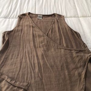Linen Statement Tunic - Unique Architectural Look